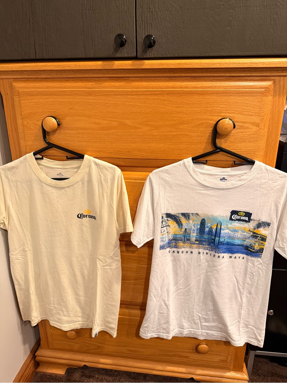 Corona Graphic Tees BOTH FOR PRICE LISTED